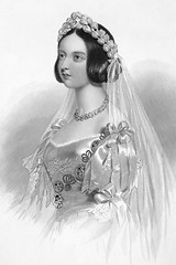 Image showing Queen Victoria in her Wedding Dress