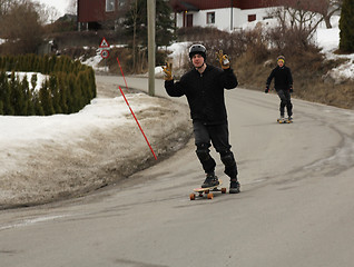 Image showing Skateboard passing.