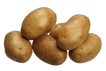 Image showing Potatoes, isolated