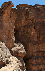 Image showing Rocks in the Timna crater, Israel.