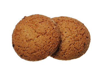 Image showing A stack of cookies, isolated