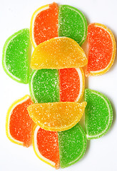 Image showing Colorful Jelly Candy as Background