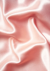 Image showing Smooth elegant pink silk as background