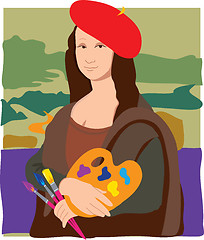 Image showing Mona Lisa Artist