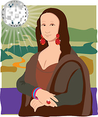 Image showing Mona Lisa Disco Lady