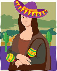 Image showing Mona Lisa Sombrero