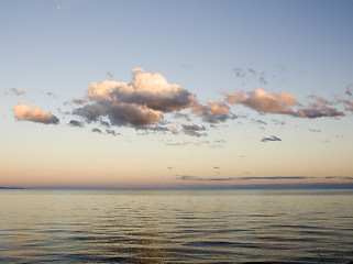 Image showing Sunset on the Atlantic