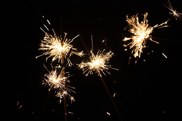 Image showing Sparklers New Year's Eve