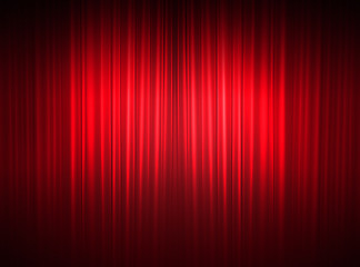 Image showing fine curtains of a theater 