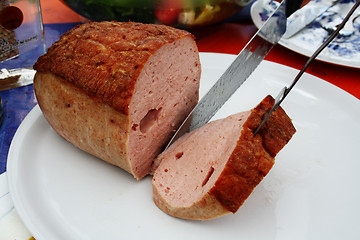 Image showing Loaf sliced 