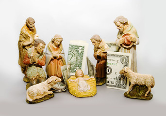 Image showing Nativity VS Commercialism