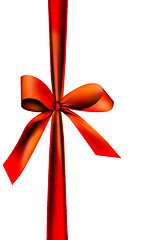 Image showing Red gift ribbon