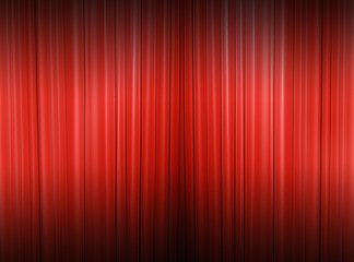 Image showing A backdrop curtains 