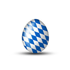 Image showing Bavarian Egg with typical pattern 