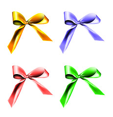 Image showing Colorful gift ribbons