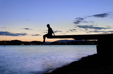 Image showing Dock at Dusk