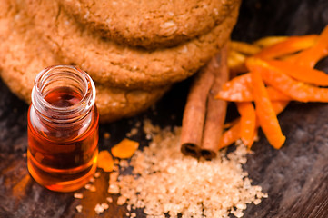 Image showing Cookies with cinnamon and orange