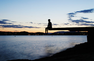 Image showing Dock at Dusk