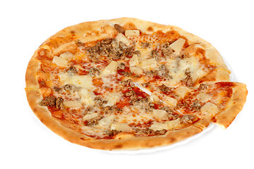 Image showing Hawaiian pizza