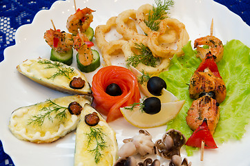 Image showing seafood set