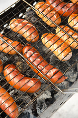 Image showing grilled sausages