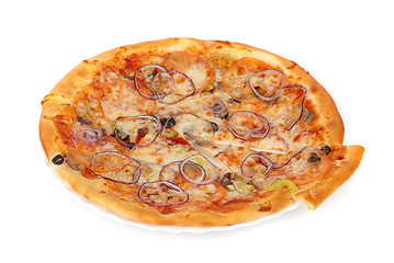 Image showing vegetable pizza