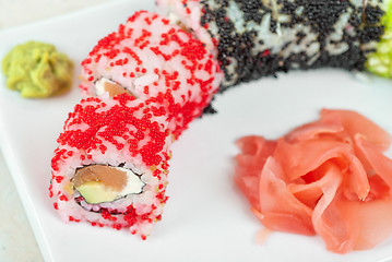 Image showing sushi rolls