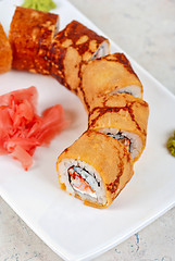 Image showing omelette sushi