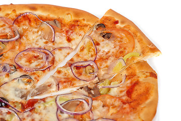Image showing vegetable pizza