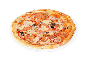 Image showing meat pizza