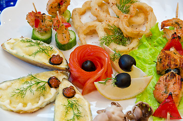 Image showing seafood set