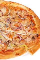 Image showing vegetable pizza