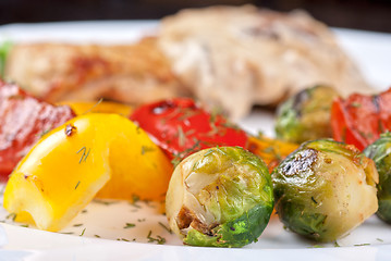Image showing grilled vegetables