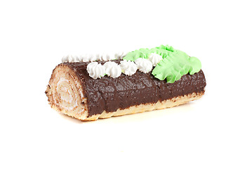 Image showing Chocolate Swiss roll