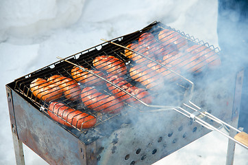 Image showing grilled sausages