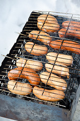 Image showing grilled sausages