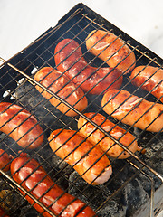 Image showing grilled sausages