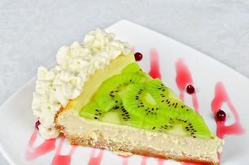 Image showing kiwi cake