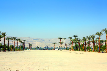 Image showing square before karnak temple in Egypt