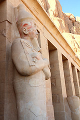 Image showing Sculpture of Egypt Queen Hatshepsut in Luxor