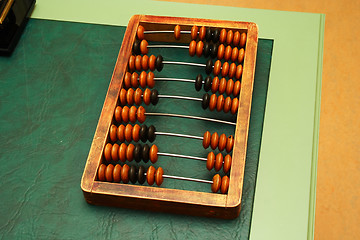 Image showing An old abacus