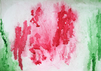 Image showing Abstract watercolor background on paper texture