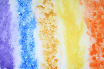 Image showing Abstract watercolor background with different layers on paper te