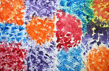 Image showing Abstract watercolor background on paper texture