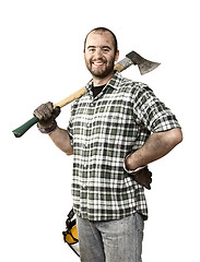 Image showing lumberjack portrait