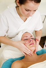 Image showing Face Massage at Spa