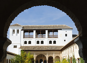Image showing Alhambra - Patio de la Acequia inside the Generalife gardens