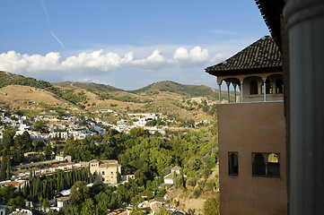Image showing Granada panorama from the Alhambra