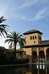 Image showing Moorish architecture in the Alhambra