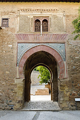 Image showing Gateway inside the Alhambra, Granada, Spain